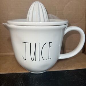 Rae Dunn White Ceramic Juice Squeezer